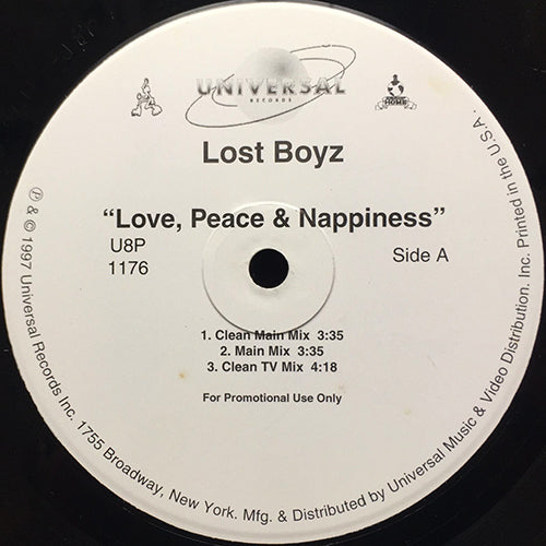 LOST BOYZ // LOVE, PEACE & NAPPINESS (3VER) / BEASTS FROM THE EAST (3VER)