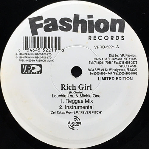 LOUCHIE LOU & MICHIE ONE // RICH GIRL (5VER)