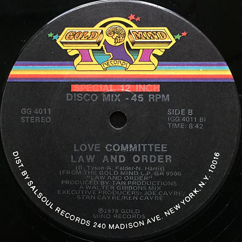 LOVE COMMITTEE // LAW AND ORDER (9:35) / JUST AS LONG AS I GOT YOU (8:42)