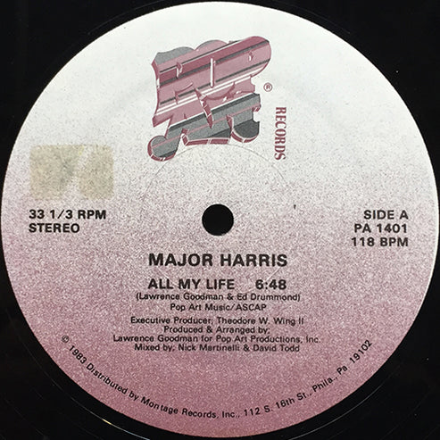 Major Harris MAJOR HARRIS // ALL MY LIFE (6:48/3:48) / (DUB MIX) (5:51) – next ...
