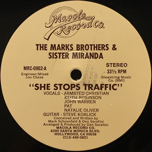MARKS BROTHERS & SISTER MIRANDA // SHE STOPS TRAFFIC / (CLUB MIX)