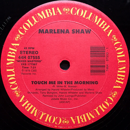 MARLENA SHAW // TOUCH ME IN THE MORNING (7:21) / LOVE DANCIN' (7:56)