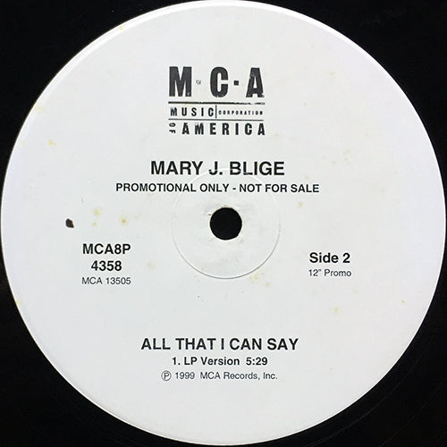 MARY J. BLIGE // ALL THAT I CAN SAY (3VER)