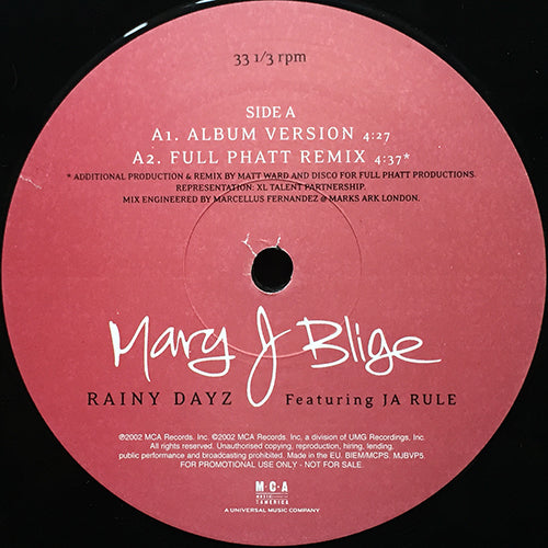 MARY J. BLIGE feat. JA RULE // RAINY DAYZ (REMIX & ORIGINAL) (4VER)