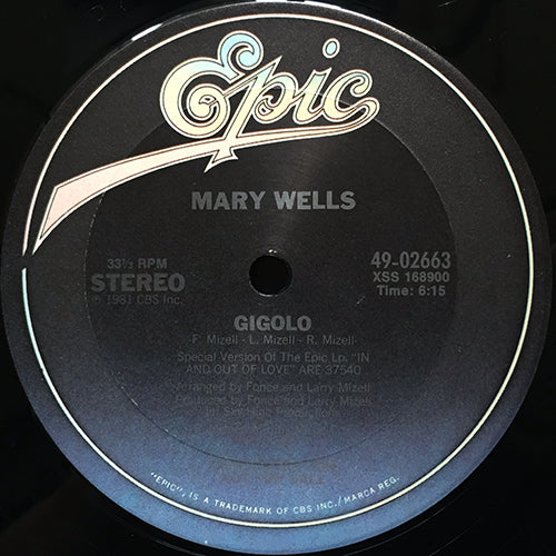 MARY WELLS // GIGOLO (6:15) / LET'S MIX IT UP (4:09)