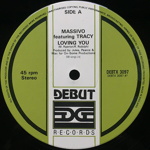 MASSIVO feat. TRACY // LOVING YOU (2VER) / HALF WILL DO