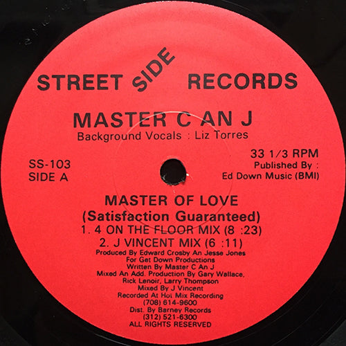 MASTER C & J feat. LIZ TORRES // MASTER OF LOVE (SATISFACTION GUARANTEED) (4:03)