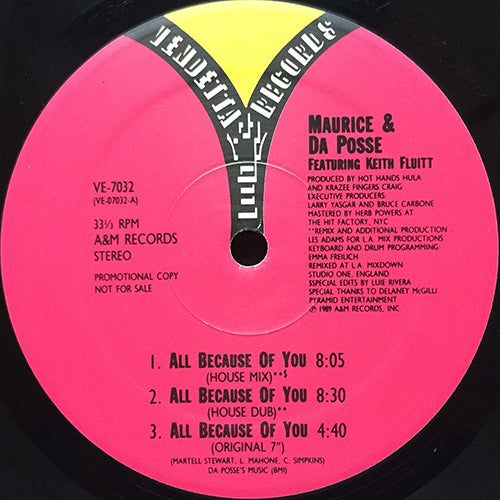 MAURICE & DA POSSE // ALL BECAUSE OF YOU (6VER)