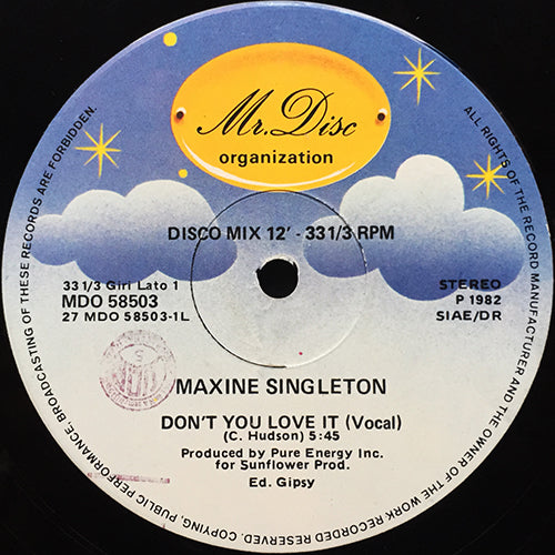 MAXINE SINGLETON // DON'T YOU LOVE IT (5:45) / INST (5:45)