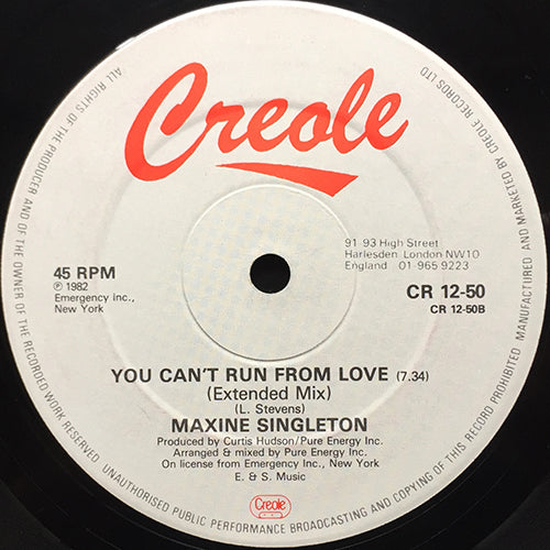 MAXINE SINGLETON // YOU CAN'T RUN FROM LOVE (6:33/7:34)