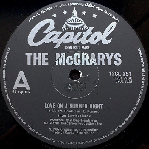 McCRARYS // LOVE ON A SUMMER NIGHT (4:33) / MILES ABOVE (4:00)