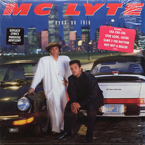 MC LYTE // EYES ON THIS (LP) inc. CHA CHA CHA / SLAVE 2 THE RHYTHM / CAPPUCINO / STOP, LOOK, LISTEN / THROWIN' WORDS AT U / NOT WIT' A DEALER / SURVIVAL OF THE FITTEST / SHUT THE EFFF UP / I AM THE LYTE / RHYME HANGOVER / FUNKY SONG etc.