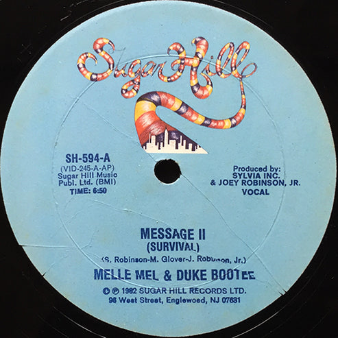 Duke Botee Raper MELLE MEL & DUKE BOOTEE // MESSAGE II (SURVIVAL) (6:50) / INST (6:50 ...