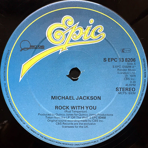 MICHAEL JACKSON // ROCK WITH YOU (3:20) / YOU CAN'T WIN (7:17) / GET ON THE FLOOR (4:44)