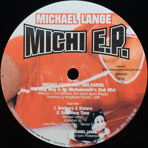 MICHAEL LANGE // MICHI (EP) inc. THE ONLY WAY IS UP / BROTHERS & SISTERS / ONE MORE TIME