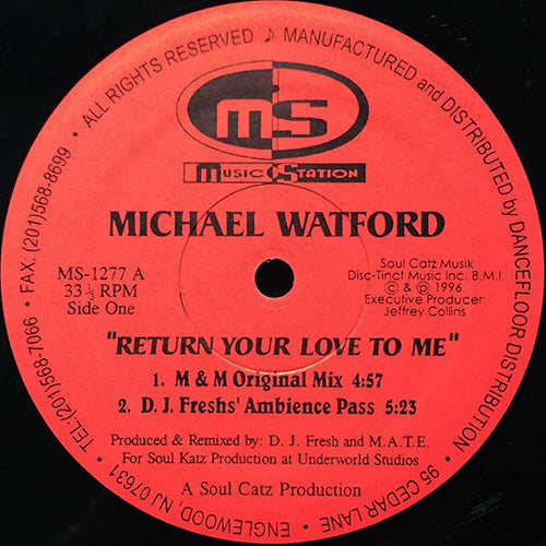 MICHAEL WATFORD // RETURN YOUR LOVE TO ME (8VER)