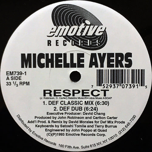 MICHELLE AYERS // RESPECT (DAVID MORALES REMIX) (4VER)