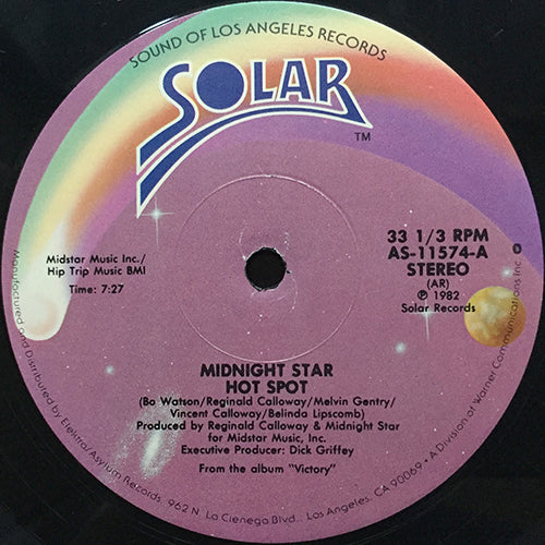 MIDNIGHT STAR // HOT SPOT (7:27) / I WON'T LET YOU BE LONELY (4:05)