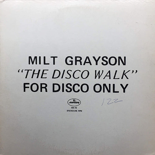 MILT GRAYSON // THE DISCO WALK (9:27)