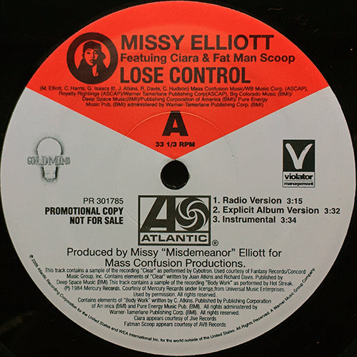 MISSY ELLIOTT feat. CIARA & FAT MAN SCOOP // LOSE CONTROL (3VER) / ON & ON (3VER)