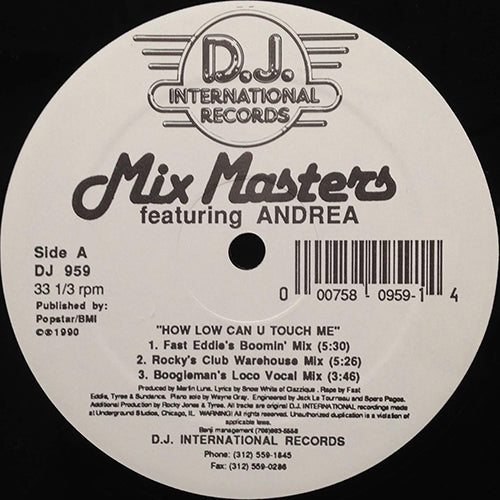MIX MASTERS feat. ANDREA // HOW LOW CAN U TOUCH ME (6VER)