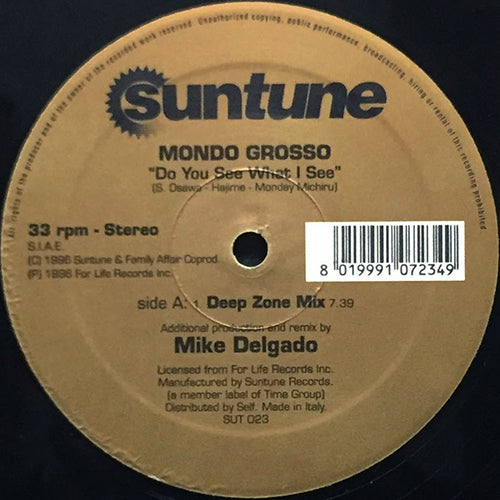 MONDO GROSSO // DO YOU SEE WHAT I SEE (DEEP ZONE MIX)