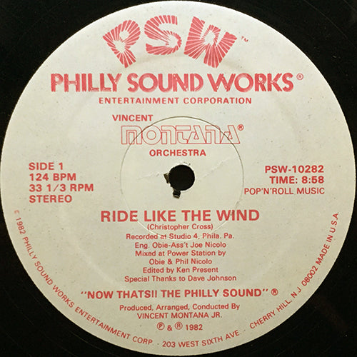 MONTANA // RIDE LIKE THE WIND (8:58) / PAUL'S HAPPY (7:08)