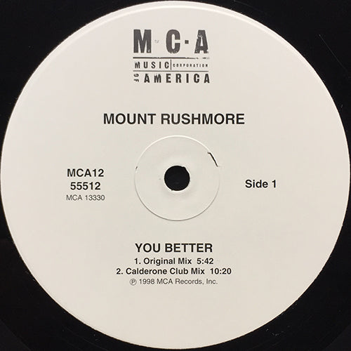 MOUNT RUSHMORE // YOU BETTER (4VER)