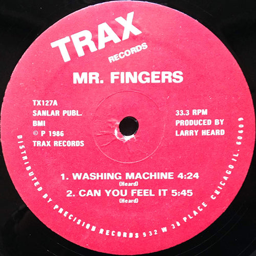 MR. FINGERS // WASHING MACHINE (4:24) / CAN YOU FEEL IT (5:45) / BEYOND THE CLOUDS (7:55)