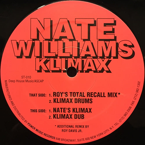 NATE WILLIAMS // KLIMAX (4VER)