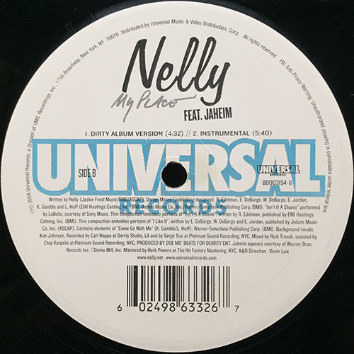 NELLY feat. JAHEIM // FLAP YOUR WINGS (3VER) / MY PLACE (2VER)