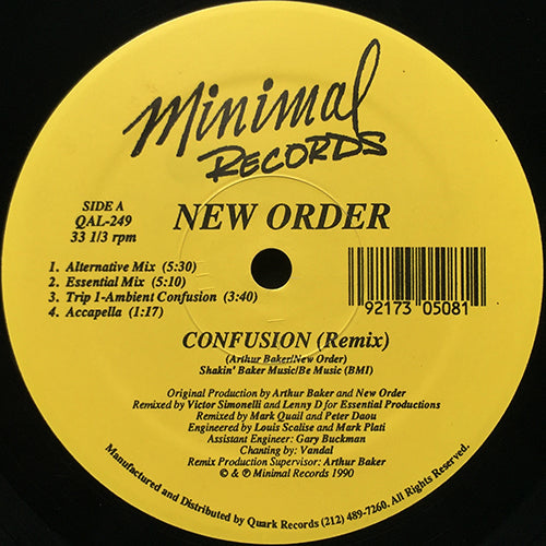 NEW ORDER // CONFUSION (REMIX) (6VER)