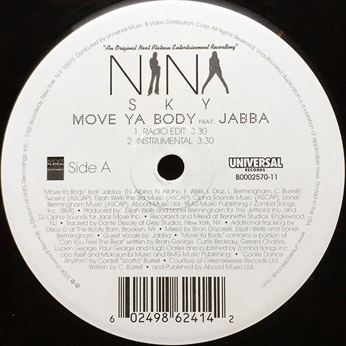 NINA SKY feat. JABBA // MOVE YA BODY (2VER) / IN A DREAM (2VER)