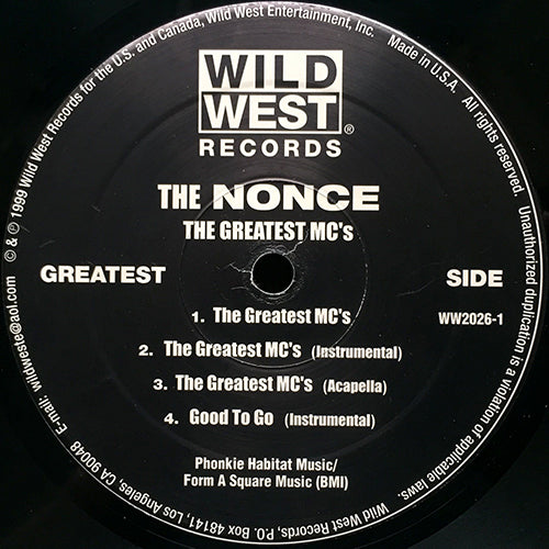 NONCE // TURN IT OUT (3VER) / GOOD TO GO (2VER) / THE GREAT MC'S (3VER)
