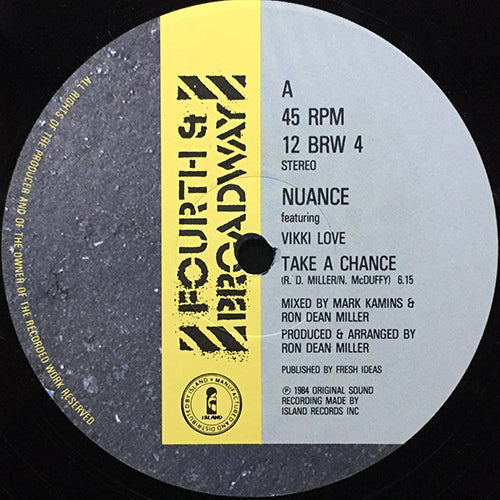 NUANCE feat. VIKKI LOVE // TAKE A CHANCE (6:15/3:50) / DUB (6:26)