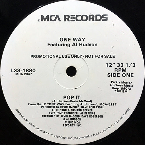 ONE WAY feat. AL HUDSON // POP IT (7:55) / I'M IN LOVE WITH LOVIN' YOU (4:07)
