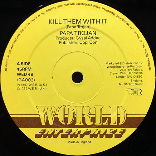 PAPA TROJAN / LLOYDIE STIFF // KILL THEM WITH IT / JAMAICAN GIRL