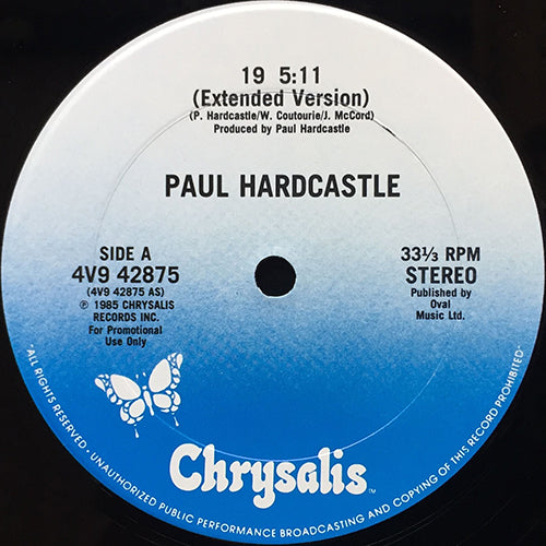 PAUL HARDCASTLE // 19 (EXTENDED) (5:11) / (DESTRUCTION MIX) (7:08) / THE ASYLUM (IT'Z WEIRD)