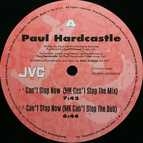 PAUL HARDCASTLE // CAN'T STOP NOW (4VER) / RAIN FOREST (4:19)