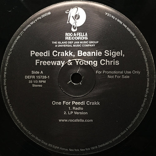PEEDI CRAKK, BEANIE SIGEL, FREEWAY & YOUNG CHRIS // ONE FOR PEEDI CRAKK (4VER)