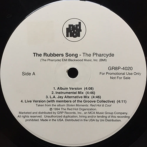 PHARCYDE / ROOTS with ROY AYERS // THE RUBBERS SONG (4VER) / PROCEED II (3VER)