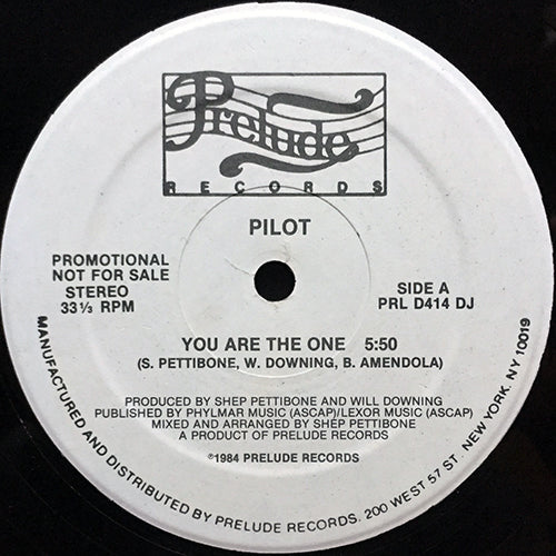 PILOT // YOU ARE THE ONE (5:50) / (CLUB MIX) (6:30) / (INSTRUMENTAL) (6:20)