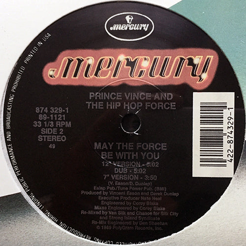 PRINCE VINCE AND THE HIP HOP FORCE // GANGSTER FUNK (3VER) / MAY THE FORCE BE WITH YOU (3VER)