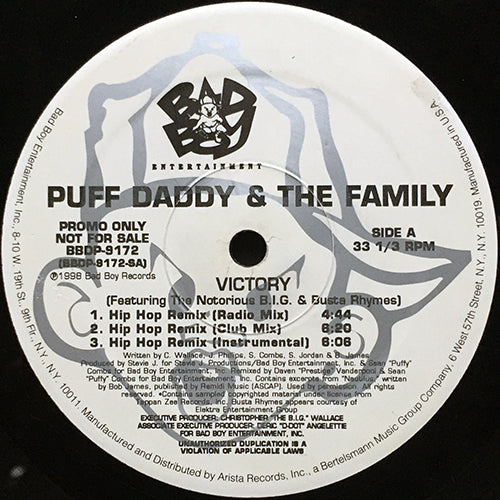 PUFF DADDY & THE FAMILY feat. NOTORIOUS B.I.G. & BUSTA RHYMES // VICTORY (HIP HOP REMIX) (3VER)