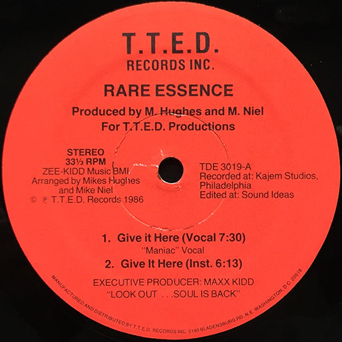 RARE ESSENCE // GIVE IT HERE (3VER)