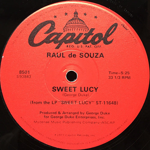 RAUL DE SOUZA / MAZE feat. FRANKIE BEVERLY // SWEET LUCY (5:25) / TIME IS ON MY SIDE (5:19)