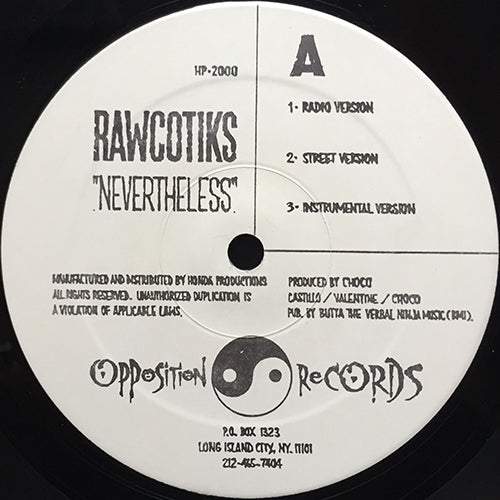 RAWCOTIKS // NEVERTHELESS (3VER) / REAL HEADS (3VER)