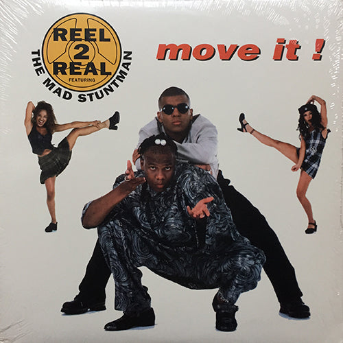 REEL 2 REAL feat. THE MAD STUNTMAN // MOVE IT (LP) inc. I LIKE TO MOVE IT / CAN YOU FEEL IT / RAISE YOUR HANDS / ONE LIFE TO LIVE / THE STUNTMAN'S ANTHEM / CONWAY / TOETY / WINE YOUR BODY / R.E.X. / GO ON MOVE / ERICK "MORE" ANTHEM