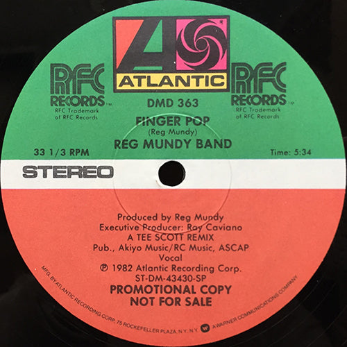 REG MUNDY BAND // FINGER POP (5:34) / INST (4:28)