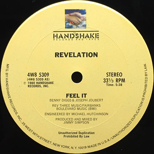 REVELATION // FEEL IT (5:38) / WHEN I FALL IN LOVE (3:05)